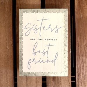 “Sisters are the perfect best friend” Wall Art